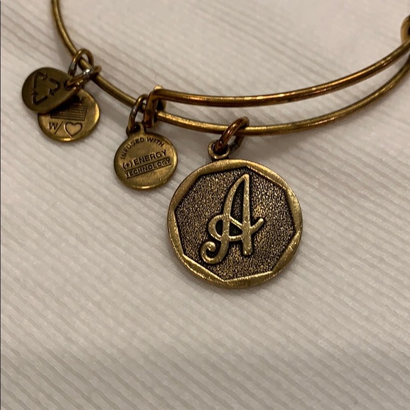 Alex and Ani Monogram A Bangle - Picture 4 of 4